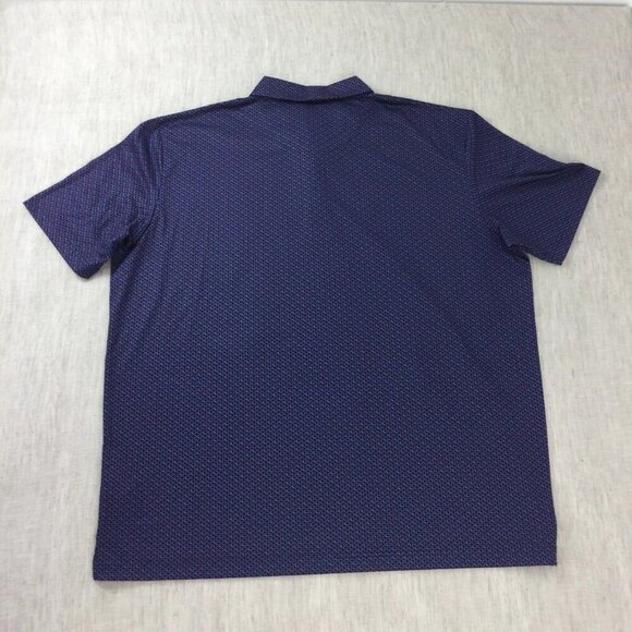 Callaway Polo Shirt Mens 2XL Navy Golf Performance Short Sleeve Slit Pullover - Picture 2 of 10